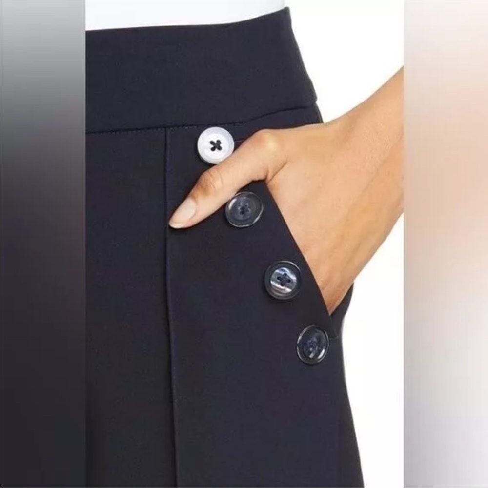 Veronica Beard Friedman navy pants cropped from Tuckernuck - Picture 5 of 7